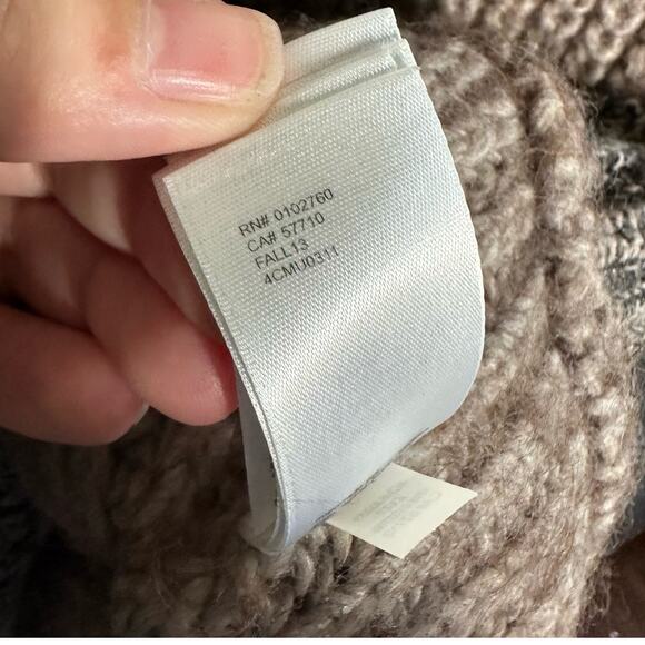 Kate Spade Saturday Wool Alpaca Brown Sleeveless Sweater Turtleneck Size Large - Picture 9 of 12